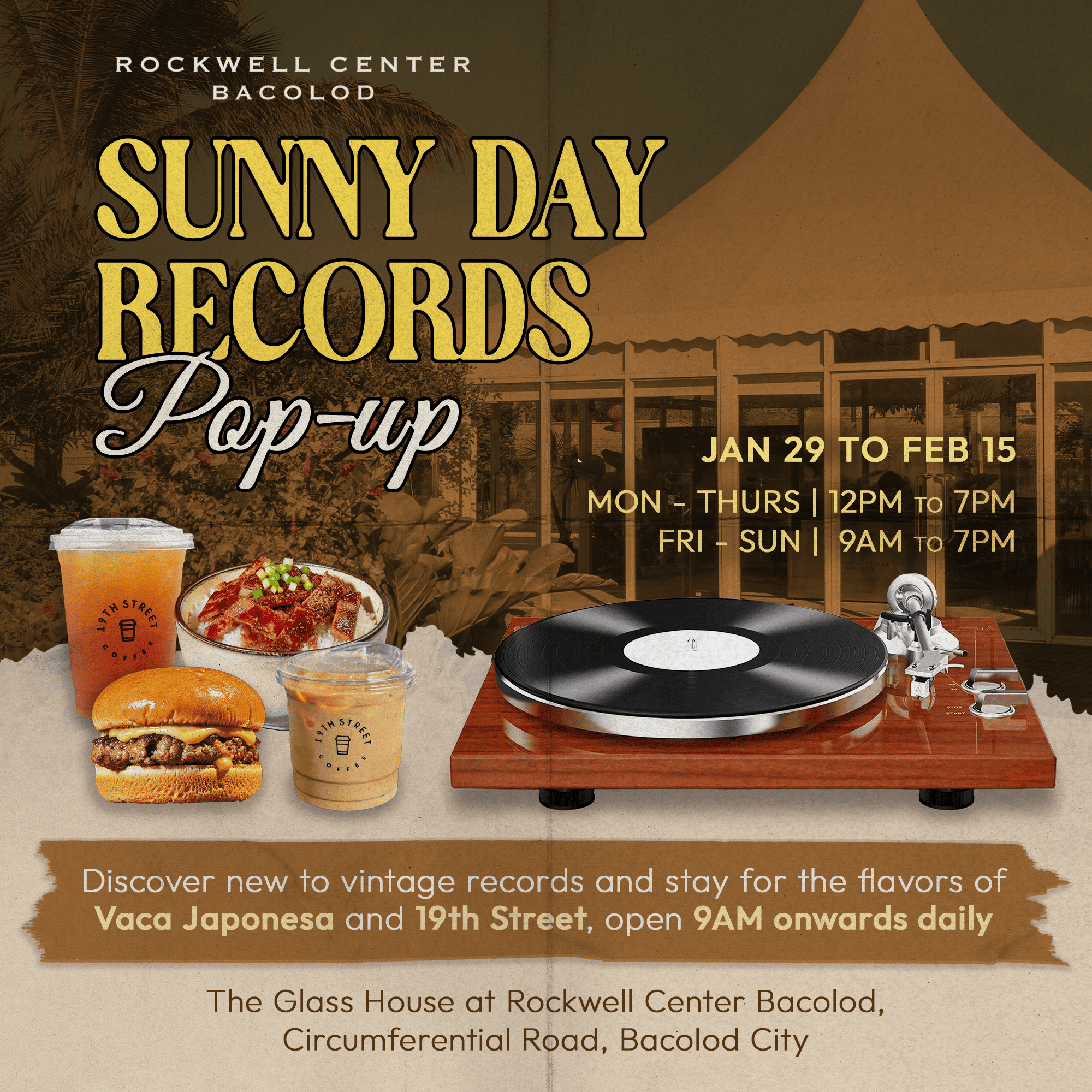 RCB   Sunny Day Records Pop Up   Square